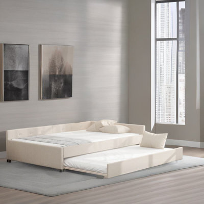 Lit plateforme tapissier Ahell