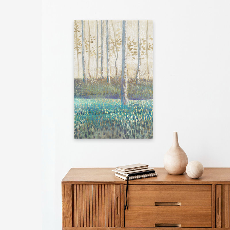 Comprehension Ii Landscape Tree Forest Nature Painting Impressionism Art Abstract Art Contemporary, 24" H x 16" W