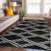 Tapis noir et blanc Modern Modern