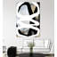 «Bold Black On White No3», reproduction d'art sur toile géante 72 po x 48 po-101719028