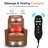 30.5 "W Manual Genuine Leather Swivel Rocker Recliner Vintage Recliner With Heated Massage（set of 2)-781672414