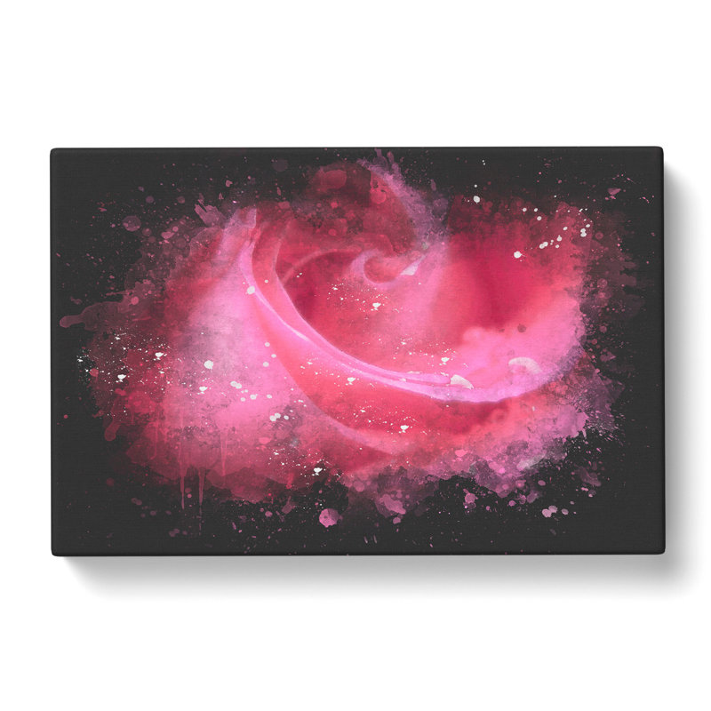 Pink Rose Flower Vol.8 - Wrapped Canvas, 60cm H x 91cm W x 3cm D