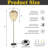 Eby 4-light 70'' Modern Coastal Aged Brass Natural Capiz Shell Tiered Floor Lamp With Black Marble Base Glam For Girls Room Living Room Dining Room