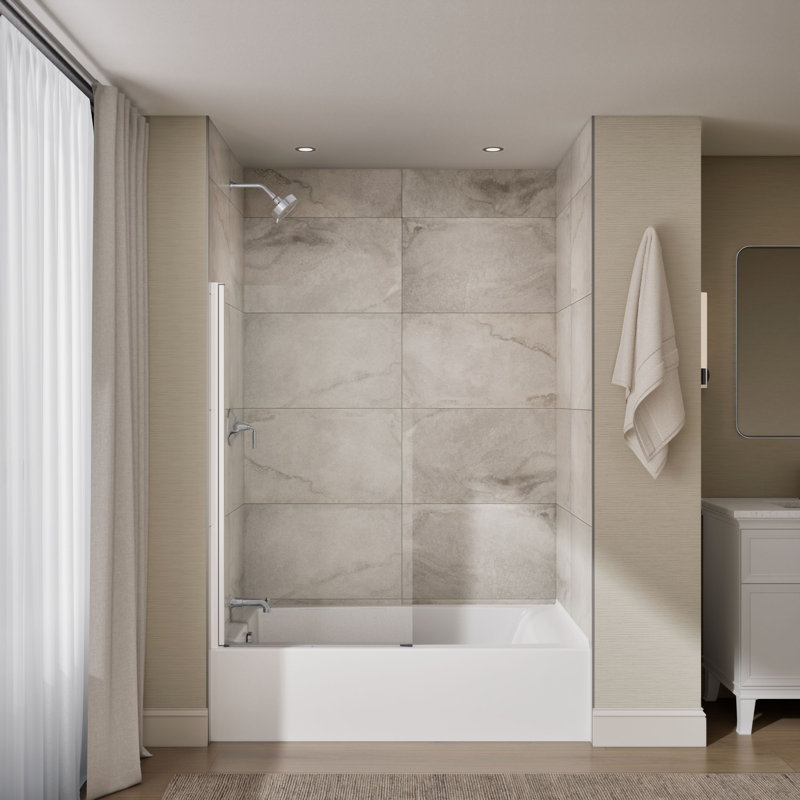 Aerie Curved Bath Screen