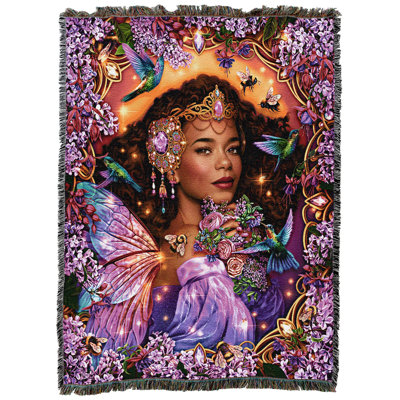 Pure Country Weavers Summer Queen Large Tapestry Throw Woven from Cotton (72x54)