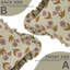 Tissu en lin fait à la main avec housse de coussin à motif floral en lin, taille à bords froncés double face - 26 po x 26 po-107145423-107145427