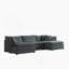 Canapé moderne en chenille 2 places avec rangement dissimulé et design ergonomique-1089298086-1089298105