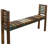 Backless Small Reclaimed Wood Bench