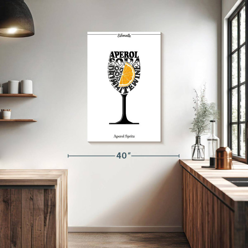 Yarlin Aperol Spritz Poster, 39" H x 26" W