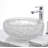 Moonshell 17" Clear Tempered Glass Circular Vessel Bathroom Sink - Clearview Collection-100634380