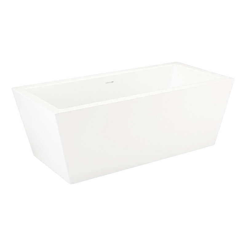 Eaton 59" Freestanding Soaking Acrylic Bathtub