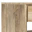 Table de bout carrée industrielle moderne en bois d'acacia massif l 22 po avec tiroir, tablette ouverte et pieds inclinés Lowry-104995743