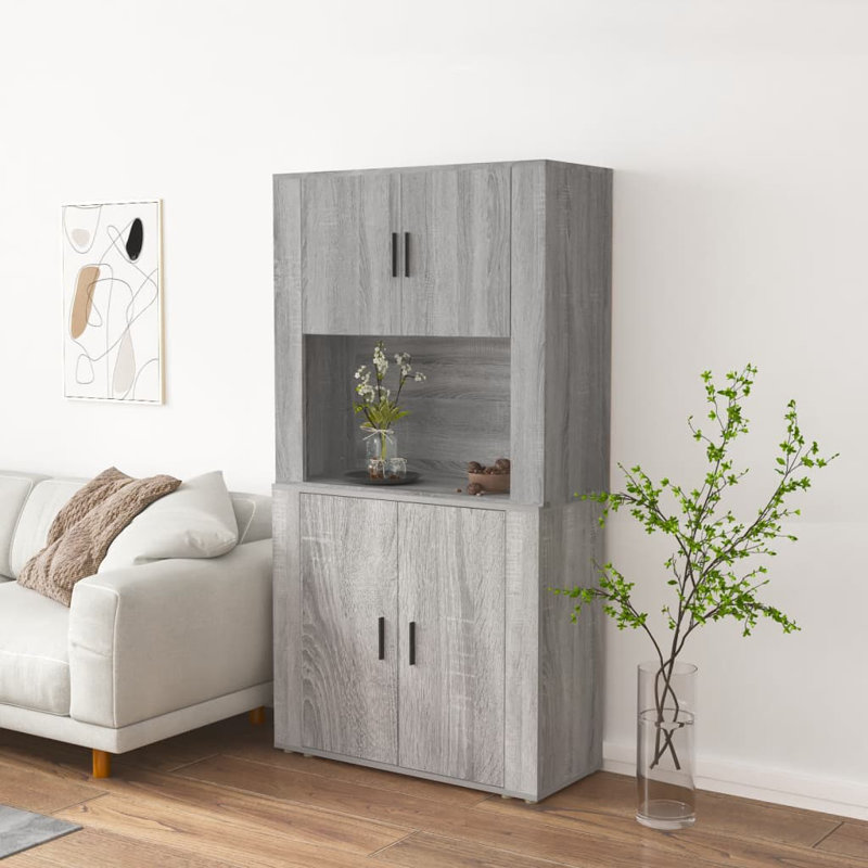 Vidaxl 80cm Sideboard, Grey Sonoma