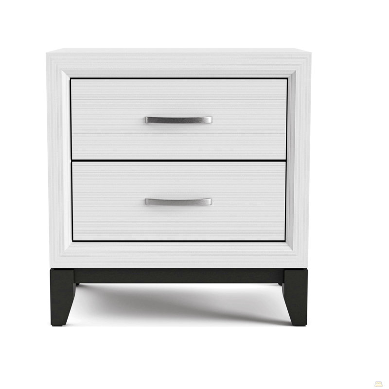 Table de chevet 1Pc, Blanc