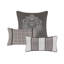 Ensemble de literie luxueuse en jacquard multicolore, polyester de qualité supérieure, conception moderne réversible, parfaite pour la décoration intérieure