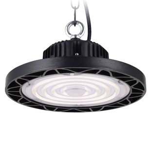 200W UFO Industrial LED Lamp 26000LM High Bay Lumiere IP65 Industrial Room Lighting Workshop Lamp, 6500K Cold LED Lighting for Warehouse, Garage, Factory, Workshop Gymnasium