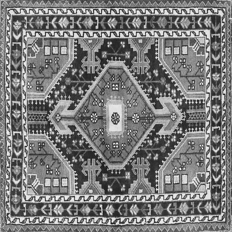Metty Performance Oriental Indoor Rug, Square 7'