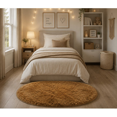 Tapis d'intérieur lavable Wickstrom Performance en fausse peau de mouton brun