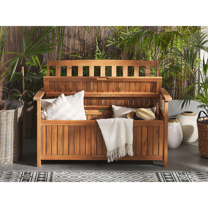 Lasse Solid Wood Acacia Outdoor Bench