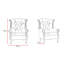 Danaye Upholstered Wingback Chair-102849777