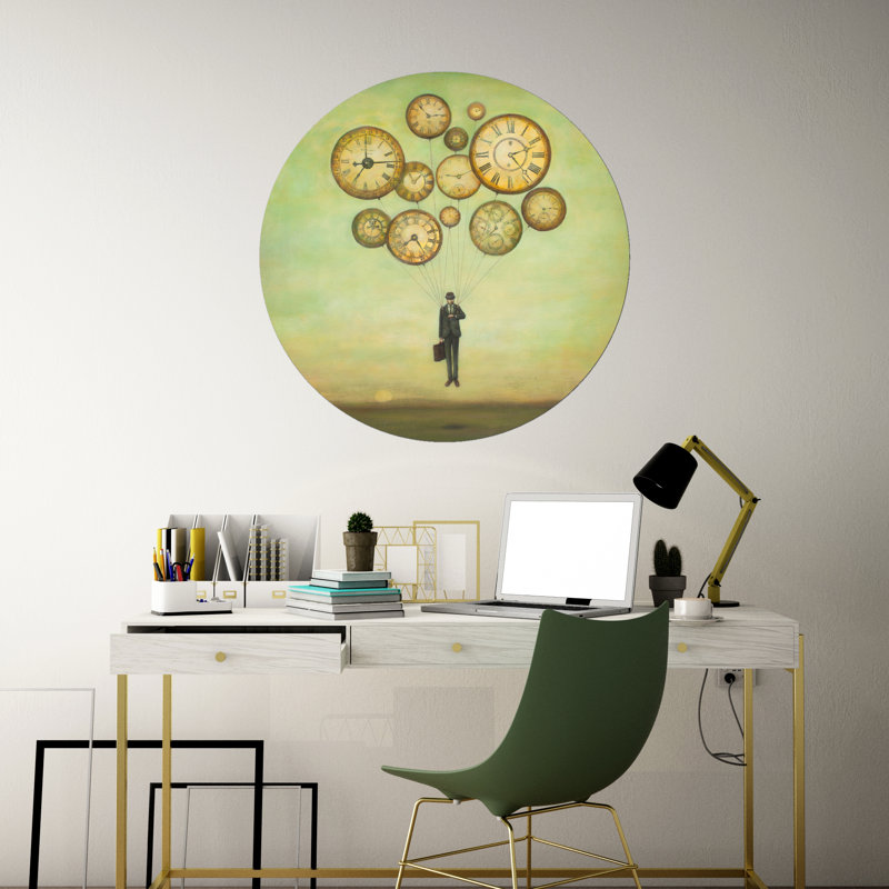 Décalcomanie murale attente d’heure pour voler