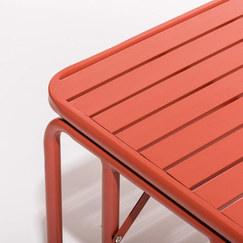Sunliner Side Table, Terracotta Red