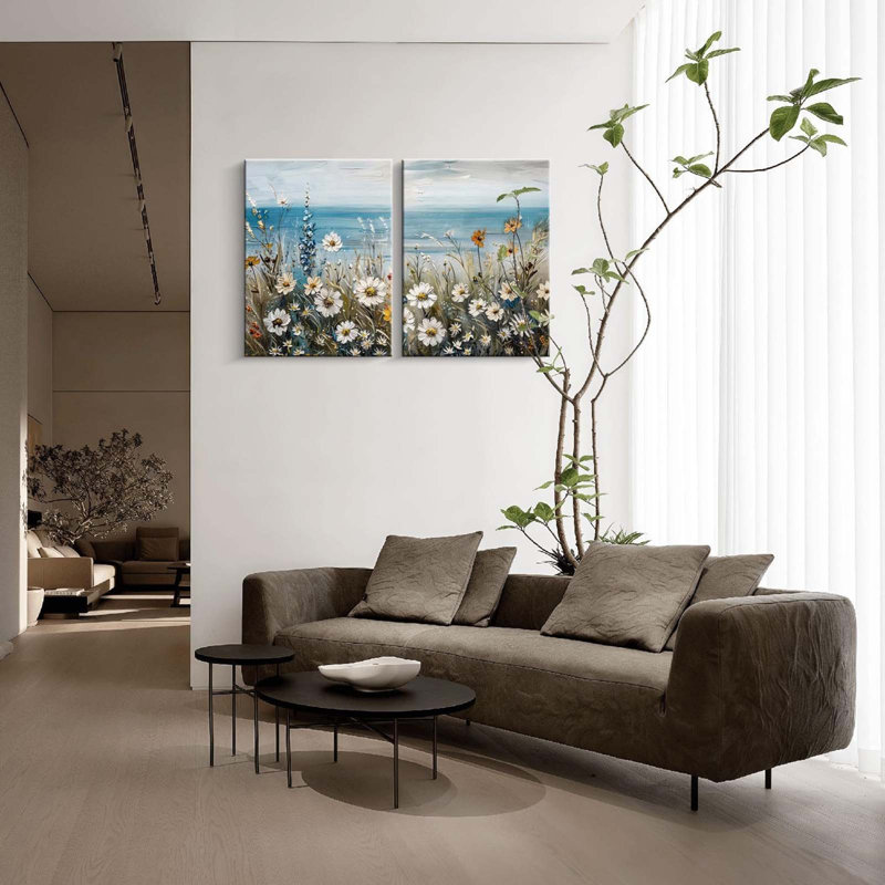 2 Piece Wrapped Canvas Print, 60 cm H x 40 cm W