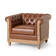 Malibu Faux Leather Chesterfield Chair