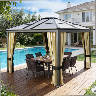 Pavillon de jardin extérieur, pavillon de pavillon rigide