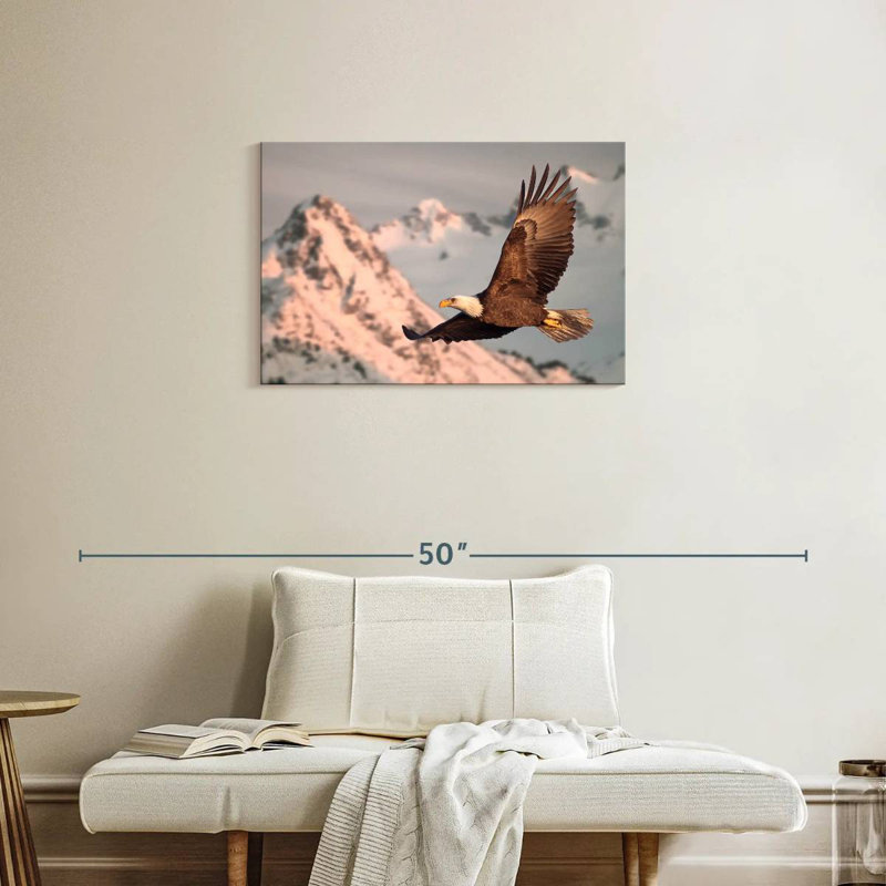 Brampt Majestic Bald Eagle, 20" H x 30" W