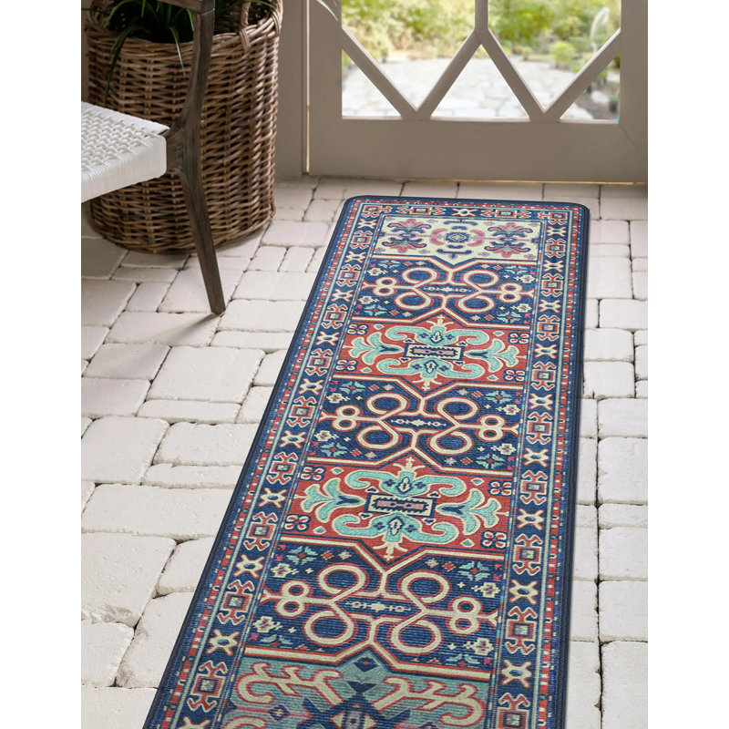 Drayke Premium EnduraStran Nylon Distressed Area Rug, Runner 2'1"x7'8"