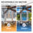 2 Pack 42" Brown Ceiling Fan With 3 Colors Led Light And Remote Control Modern Ceiling Fan With Reversible Quiet Motor & Light Memory Function