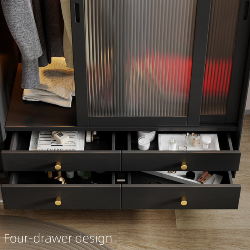 Armoire rétro noire