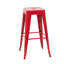 Tabouret à hauteur de comptoir de 30 pouces, ensemble de 4 tabourets de bar en métal sans dossier, non empilable, amovible et facile à assembler-42492771-42492796