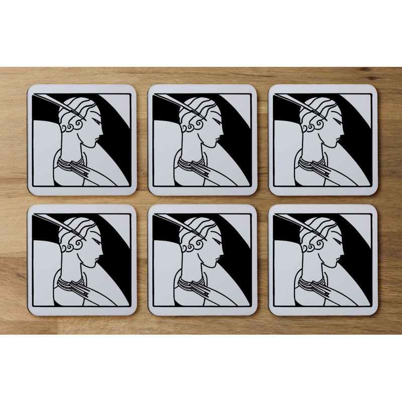 Square 6 Piece Coaster Set