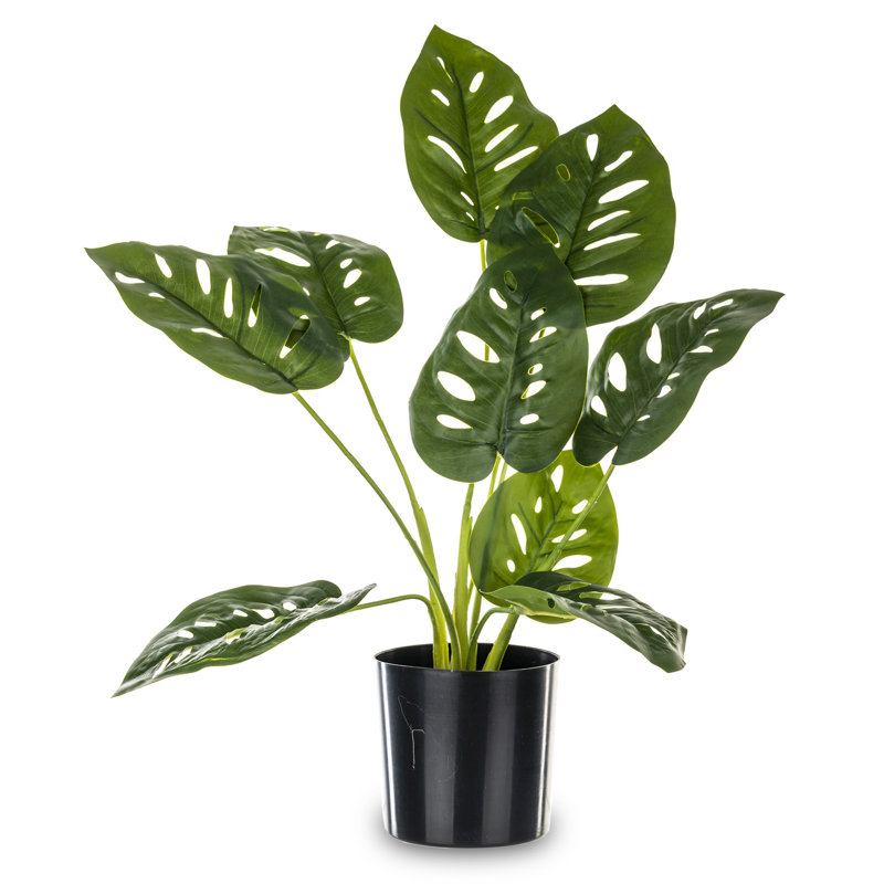 45cm Faux Monstera Tree in Earthenware Pot