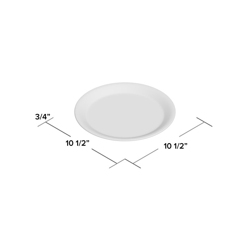  Pearl Melamine Round 10.5" Dinner Plate