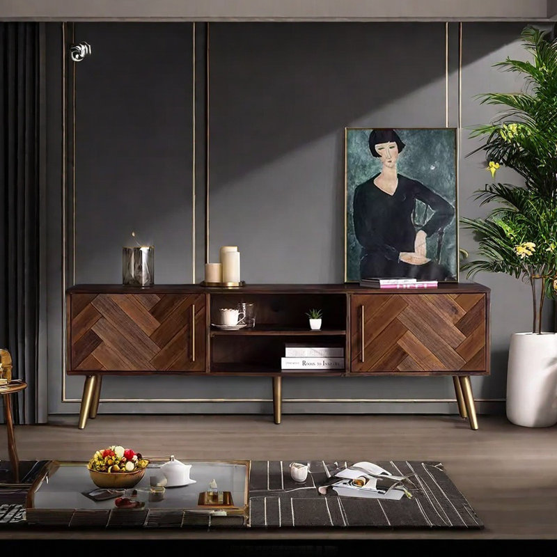 Retro simple light luxury TV cabinet