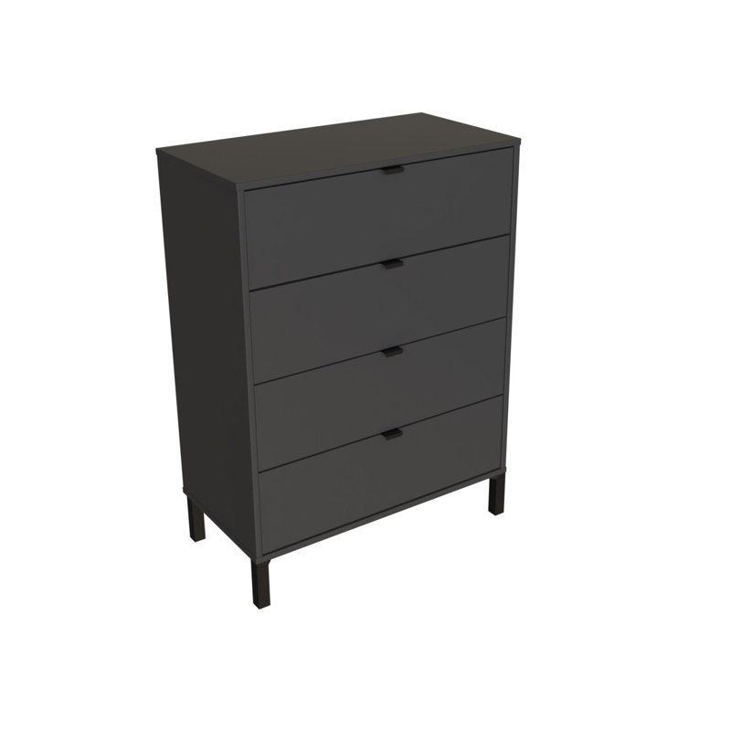 30" - Four Drawer Standard Chest, Dark Gray