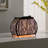 11.75" In Zebra Animal Print Purse W/ Black Faux Handle Table Lamp