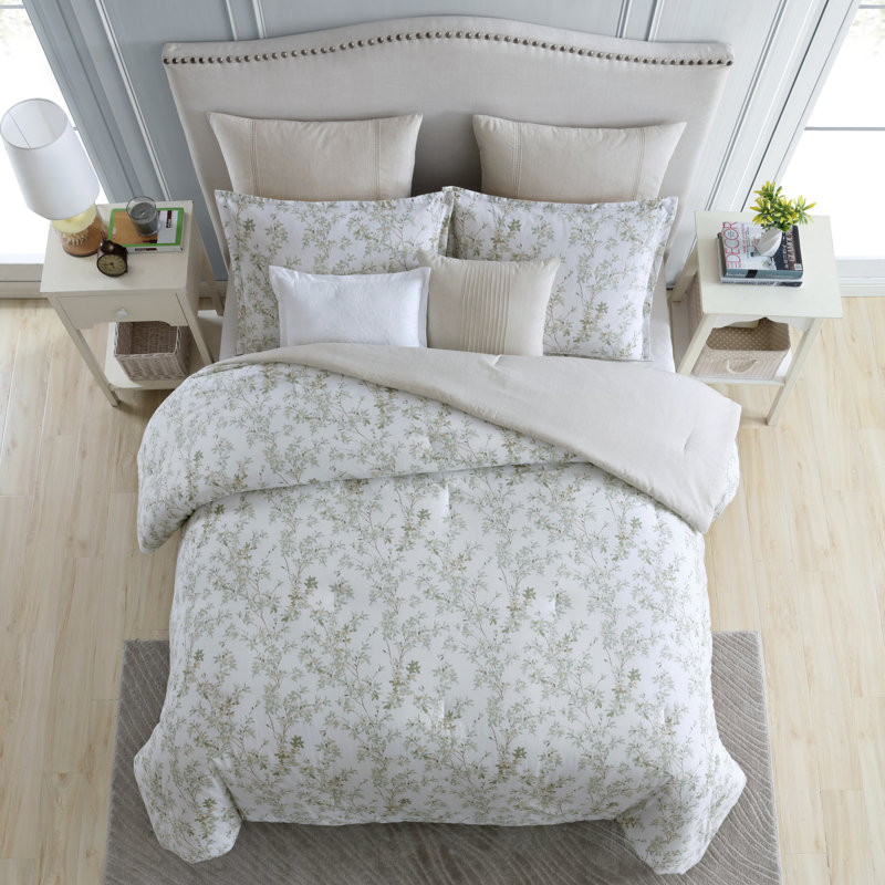 Ensemble d'édredon Laura Ashley Lindy, Édredon de très grande taille et 6 pièces suppl