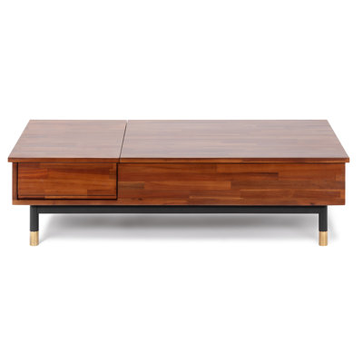Dakota Solid Wood Top Single Coffee Table