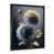 Impression noire sur toile encadrée
