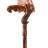 Hand Carved Wooden Walking Cane With Ergonomic Handle And Rubber Tip For Men And Women - Fashionable Unique Walking Stick For Seniors - 37 Inch (Eagle)
