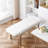 White Velvet Upholstered Silver Stainless Steel Bench-572854061