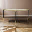 Table basse avec cadre en miroir