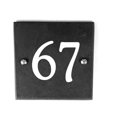 Monomoy 15cm H Slate House Number