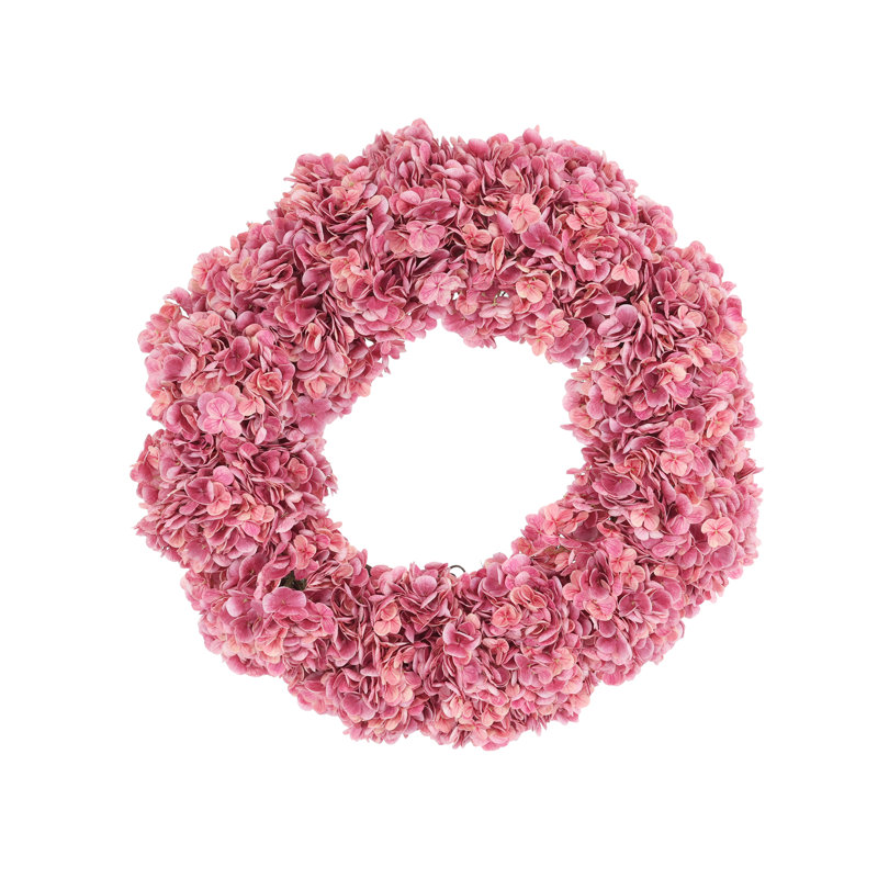 Couronne d'hortensia 24 po Sofia, Rose