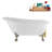 58" Streamlin Clawfoot Tub,Tray,Drain, Clawfeet-101628927-102219868