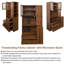 70.87" Tall Kitchen Pantry Cabinet with Glass Door,2 Drawers and Pull-Out Storage - Freestanding Microwave Stand
